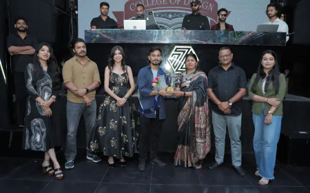 Designer Rahul Saini and Rupal Saini Judge Ellen's Glamorous Freshers Party