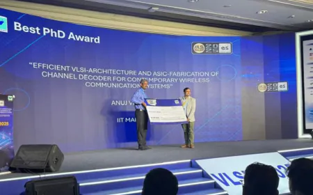 Dr. Anuj Verma from IIT-Mandi Awarded Best PhD Thesis at VLSID 2025 Conference